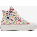 Converse boty Chuck Taylor All Star Lift Hi A06063 egret/egret/green beam