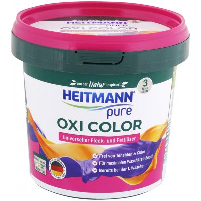 Heitmann Oxi Color odstraňovač skvrn a mastnoty na barevné prádlo 500 g – Zbozi.Blesk.cz