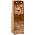 ARGUS Dárková papírová taška NATUR na víno (11 x 36 cm) 07340131 – Zboží Mobilmania