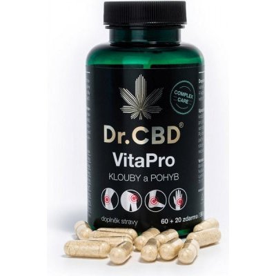Dr. CBD VitaPro klouby a pohyb 60 + 20 kapslí