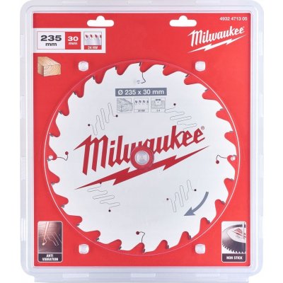 MILWAUKEE Kotouče pro okružní pily CSB P W 235 x 30 x 2.4 x 24ATB 1 ks 4932471305 – Hledejceny.cz
