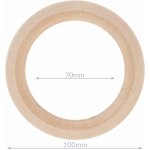 Kroužek dřevěný nelakovaný 100mm CERTIFIKOVANÝ – Hledejceny.cz