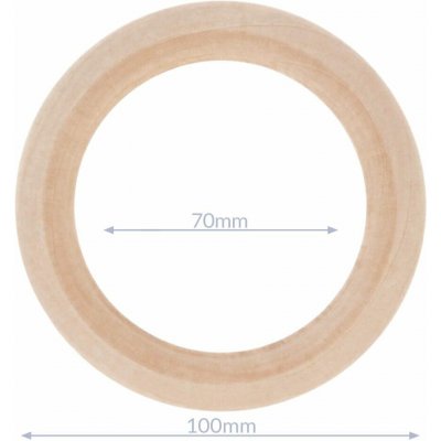 Kroužek dřevěný nelakovaný 100mm CERTIFIKOVANÝ – Hledejceny.cz