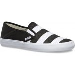 Vans tenisky nízké Slip-On Stripes černá bílá – Zboží Mobilmania