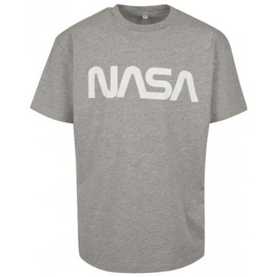NASA pánské tričko Heavy Oversized šedé – Zboží Mobilmania