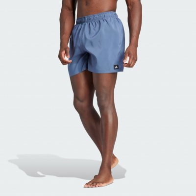 adidas plavecké šortky Solid CLX Short-Length bílo modré – Zboží Mobilmania