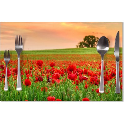 Sablio prostírání Pole vlčích máků 2 40x30cm – Zboží Dáma