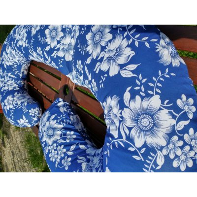 KHC Výhodný set 7ks Těhotenský kojící polštář a Zavinovačka a 2x Mantinel a Kapsář a Hnízdo a Povlečení Kytky – Zboží Dáma