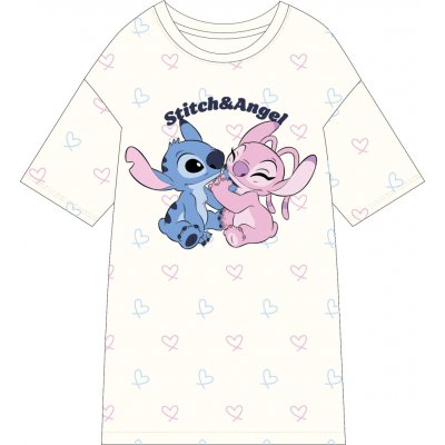 triko na spaní Lilo&Stitch krémová – Sleviste.cz