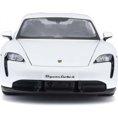 Bburago Porsche Taycan Turbo S 2019 Carrara bílá 1:24 – Hledejceny.cz