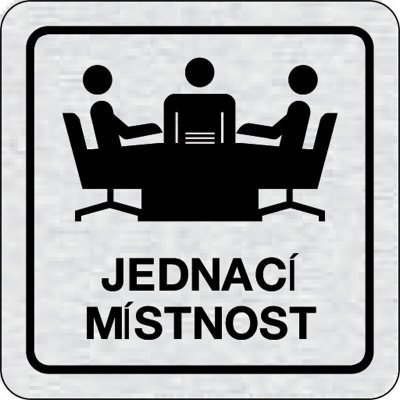 Nalepovací cedulka na dveře - Jednací místnost – Sleviste.cz
