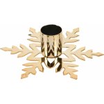 H&L Vánoční svícen Hvězda 11.5x11.5x2.9cm zlatá ASH514010 – Hledejceny.cz