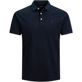 Jack & Jones PLUS pánské polo triko JJEPAULOS 12143859 Dark Navy