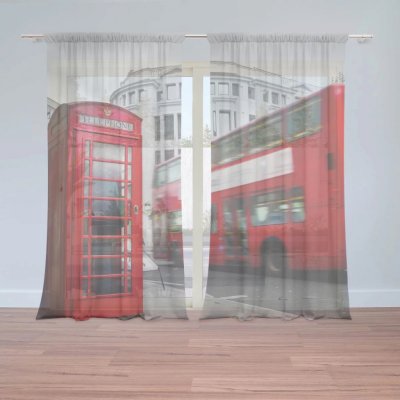 Záclony Londýn 2: 2 ks - 150x250 cm - Sablio – Hledejceny.cz
