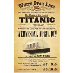 Plechová retro cedule / plakát - Titanic Provedení:: Plechová cedule A5 cca 20 x 15 cm