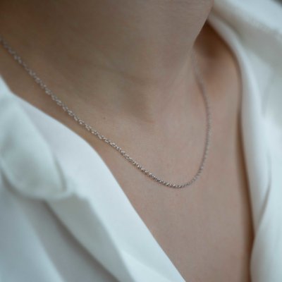 Olivie Stříbrný rhodiovaný řetízek 4135 – Zboží Dáma