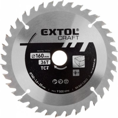 Extol Craft Kotouč pilový 160x20mm, 36 zubů – Sleviste.cz