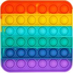 Push game Antistresová hra čtverec duhový – Zboží Mobilmania
