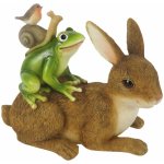 Dekorace králík, žabka, šnek a ptáček 13*7*11 cm – Hledejceny.cz