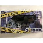 Gonher Alltoys policejní revolver kovový černý 8 ran – Zboží Mobilmania