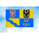 LIBEA, s.r.o. Vlajka Olomouckého kraje Rozměr: 100×150 cm, Uchycení: Návlek na žerď – Hledejceny.cz