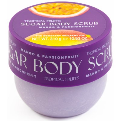 Somerset Toiletry Tropical Fruits – Mango & Passionfruit cukrový peeling 310 g – Zboží Dáma
