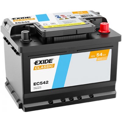 Exide Classic 12V 54Ah 500A EC542 – Zboží Mobilmania