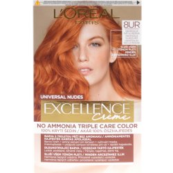 L'Oréal Paris Excellence Creme Triple Protection barva na vlasy na barvené vlasy na všechny typy vlasů 7UR Universal Copper 48 ml