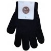 Dětské rukavice Yoclub Chlapecké pletené prstové rukavice Yo RED-MAG4U - černá