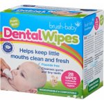 Brush-Baby DentalWipes ubrousky na čištění dásní a dětských zubů 28 ks – Zboží Mobilmania