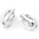 AGATO Stříbrný rhodiovaný šroubek k náušnicím - 1 pár – Zbozi.Blesk.cz