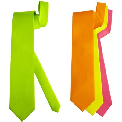 Kravata neonová saténová – Zboží Dáma