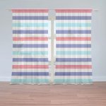 Sablio Záclony Barevné veselé pruhy: 2ks 150x250cm – Hledejceny.cz