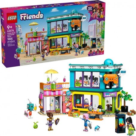 LEGO Friends 42674 Obchod s komiksy a videohrami