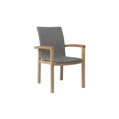 Stern Jídelní křeslo Leah, Stern, 59x65x93 cm, rám teak, lankový výplet stone grey – Hledejceny.cz
