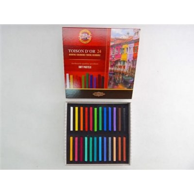 Koh-i-noor křídy (pastely) prašné umělcké 7x7 Toison D´or souprava 24 ks – Zboží Dáma