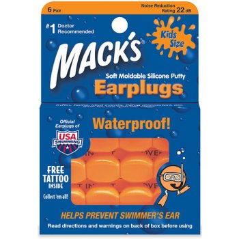 Mack's dětské tvarovatelné špunty do uší 6 párů