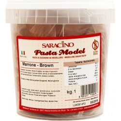 Saracino Modelovací hmota hnědá 1 kg