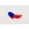 Vlajka 3D samolepka vlajky ČR ve tvaru republiky Alerion