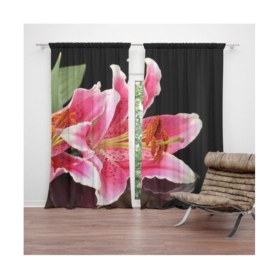 Sablio Závěs Lilie: 2ks 140x250cm – Hledejceny.cz