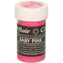 Sugarflair Pastelová gelová barva Baby Pink 25 g