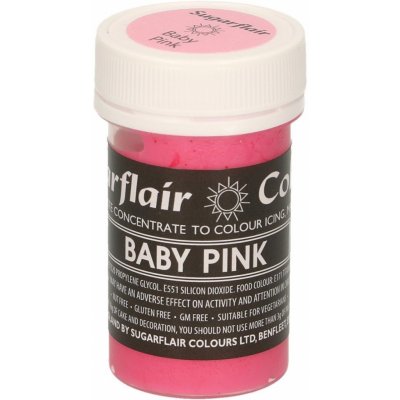 Sugarflair Pastelová gelová barva Baby Pink 25 g – Zboží Mobilmania