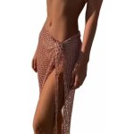 Plážový přehoz Fishing Net S204 hnědá – Zboží Mobilmania