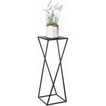 HowHomely STOJAN NA KVĚTINÁČ LOFT4 70x24x24 cm ČERNÁ – Zboží Dáma