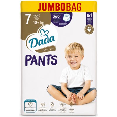 Dada JUMBOBAG extra care PANTS 7 XXL 18+kg 56ks – Hledejceny.cz