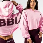 Nebbia oversized mikina s kapucí OWN YOUR POWER 433 růžová – Sleviste.cz