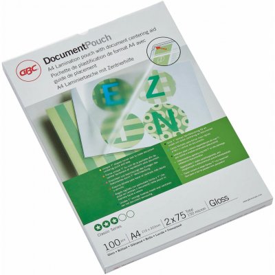 Laminovací fólie GBC A4/150 lesklé - balení 100 ks (3740400) – Hledejceny.cz