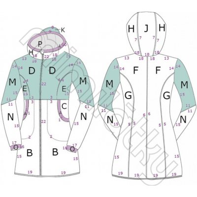 Dámský střih v el. formátu, Kabát, Street - XXL (A4) domácí tisk – Hledejceny.cz