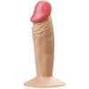 Vibrátor XSARA Přirozené dildo na přísavce realistický penis do análu i štěrbinky