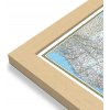 Nástěnné mapy National Geographic USA - nástěnná mapa Classic 110 x 77 cm Varianta: mapa v dřevěném rámu, Provedení: Pegi přírodní